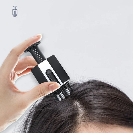 AA20-2In1 Scalp Applicator Solid Liquid Comb For Hair Scalp Treatment Essential Oil Guiding Comb Hair Growth Serum Massager