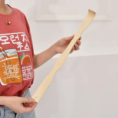 Durable Bamboo Massager Back Scratcher Wooden Body Roller Stick Backscratcher Wooden Scratching Backscratcher Massager