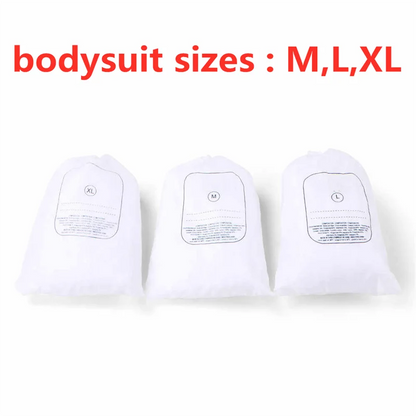10pcs white bodysuit body suit massage suits disposable vacuum massages costumes for vacuum body massage machine