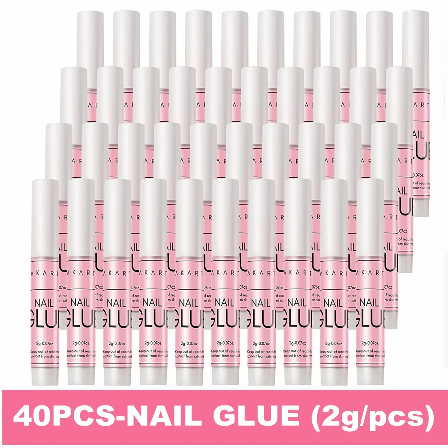 Makartt Nail Gel Glue for Press On Nails Soft Acrylic Gel Nail Tips Fake Nails,Super Strong Glue Easy to Control No Lamp Needed