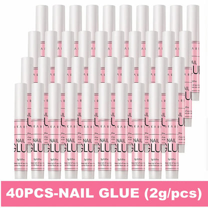 Makartt Nail Gel Glue for Press On Nails Soft Acrylic Gel Nail Tips Fake Nails,Super Strong Glue Easy to Control No Lamp Needed