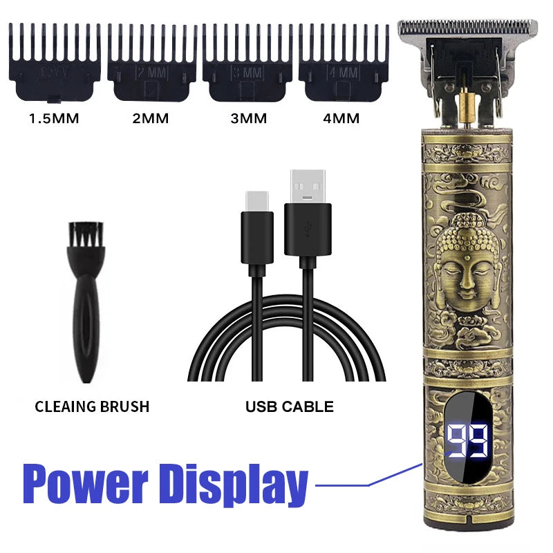 Men Hair Trimmer Cordless Electric Hair Cutting Machine Portable Shaver Barber USB Fast Charging Hair Clipper For Hairdresse