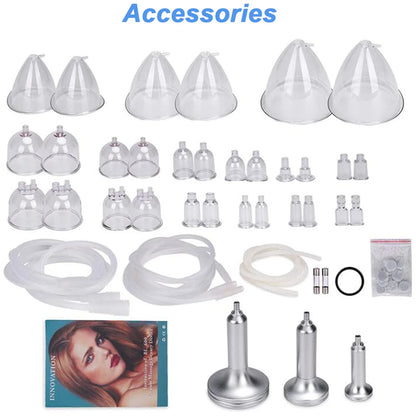 New Vacuum Massage Therapy Machine Lymphatic Drainage, Breast Chest Massager Enlargement Enhancement & Butt Lifting Body Shaping