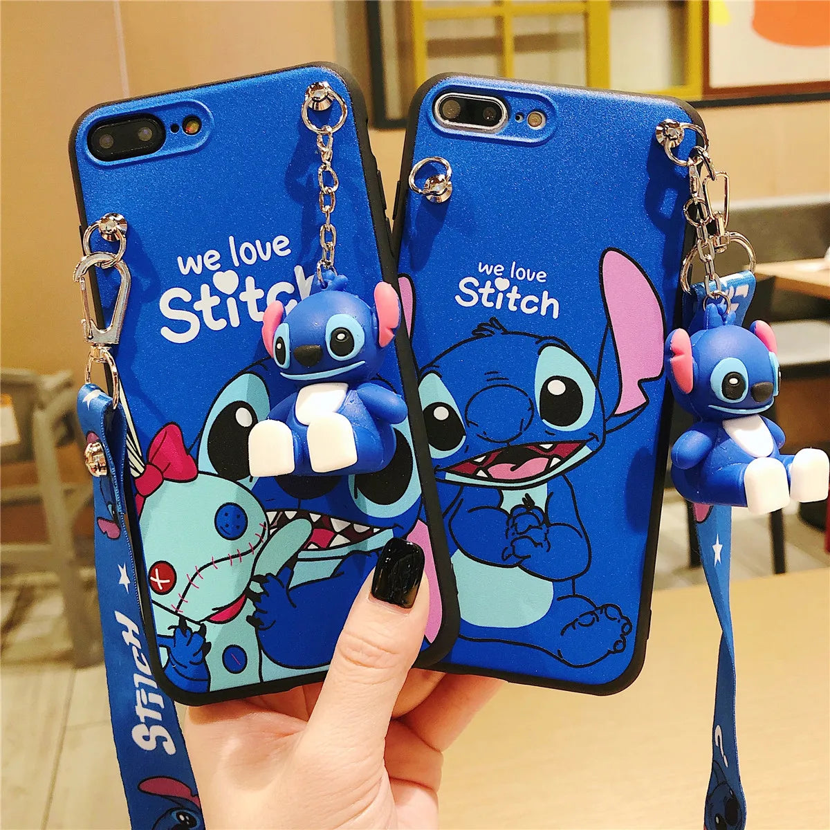 For iPhone 6 6s 7 8 X Xs Max XR 11 12 13 14 15 16 17 Pro Max SE Phone Case With Holder Rope