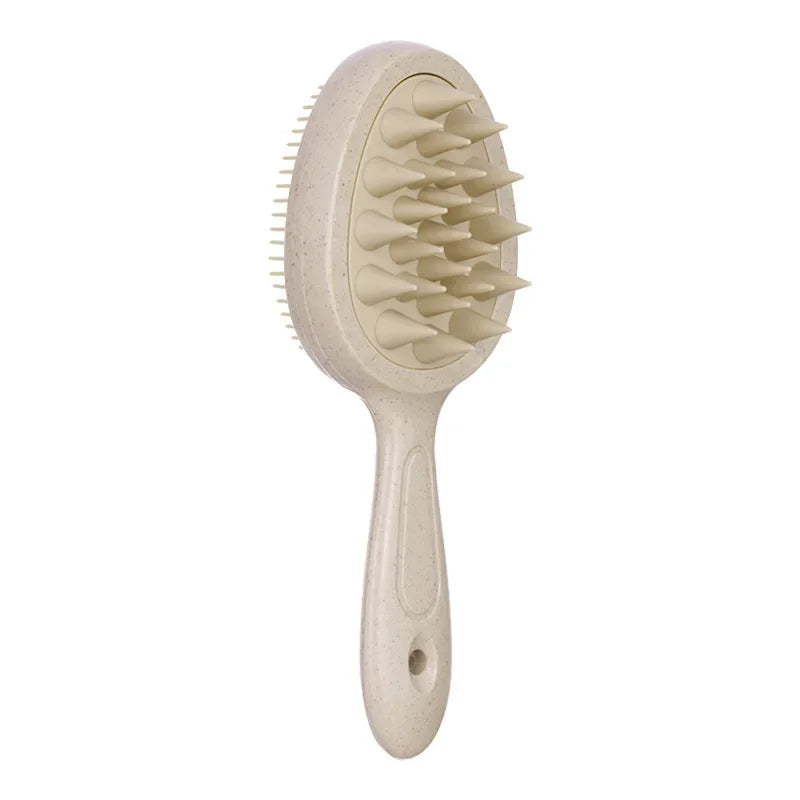 2 in 1 Silicone Shampoo Brush Head Scalp Massage Comb Double Side Hair Washing Comb Soft Body Bath Shower Brush Styling Tools