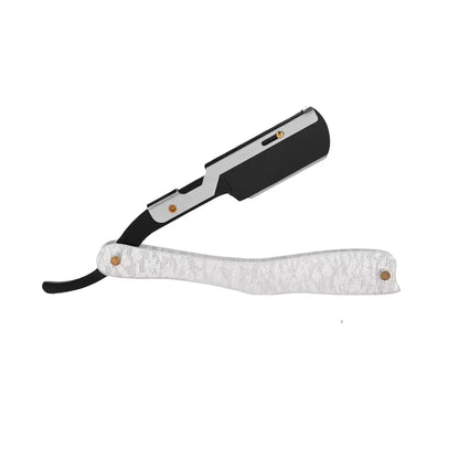 Men's Beard Straight Razor, Foldable Hair Blade for Precise Shaving & Facial Contouring, Barber Grooming Tool for Styling