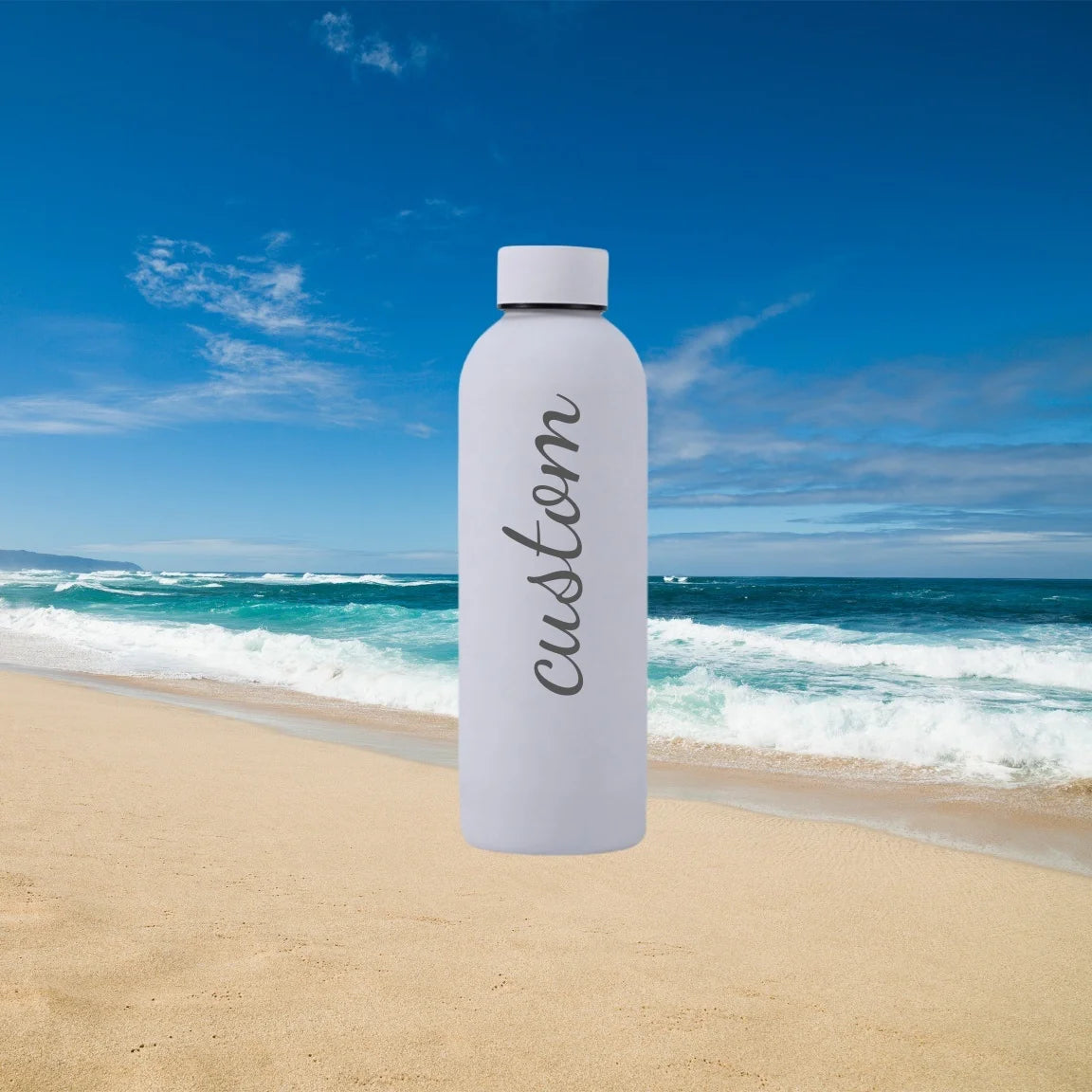 Personalized Carving Text SUS304 Insulated Water Bottle Customized Name Keep Hot Cold Drinks Bottle Perfect for Travel Gifts
