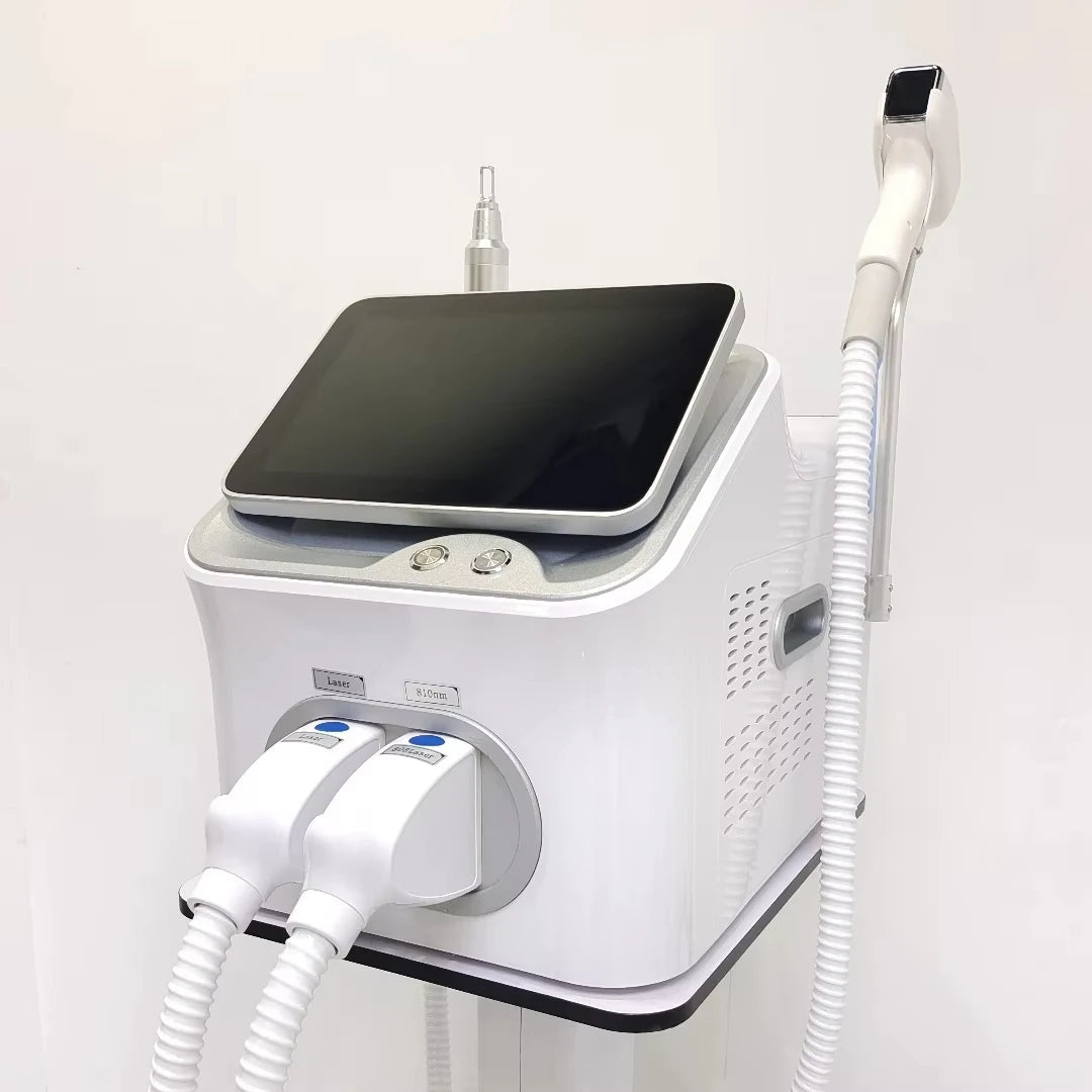 2 in 1 808NM Ice Handle Diode Laser Permanent Hair Removal Q Switched Picosecond Portable Picosecond Tattoo Machine 4000W