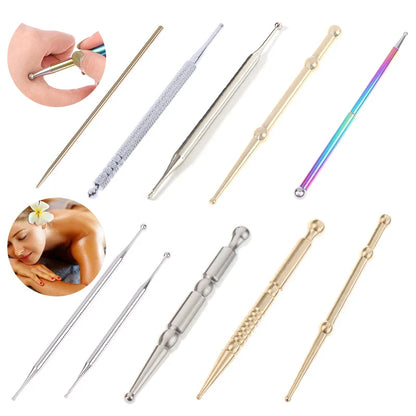 1PC 4Styles Face Eye Trigger Point Massage Pen Reflexology Massage Tool SPA Therapy Stimulator Acupoint Massager Dredge Meridian