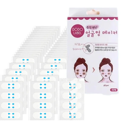 4/80Pcs/10Sheets V Lift Face Sticker Invisible Makeup Adhesive Lift Face Tape Slim Patch Breathable Sticker Lifting Tighten Chin