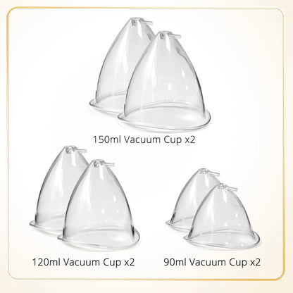 Aristorm Vacuum Therapy Machine Butt Lift Machine with Buttock Cups Vacuum Cupping Machine Cupping Therapy Set with 6 Cups