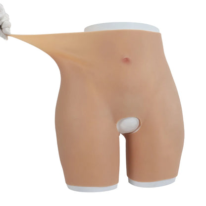 YUERUGOU Silicone Butt Hip Enhancement Women Open Crotch Pants Artificial Hip Shaper Padded Cosplay African Woman Plus Size Wear