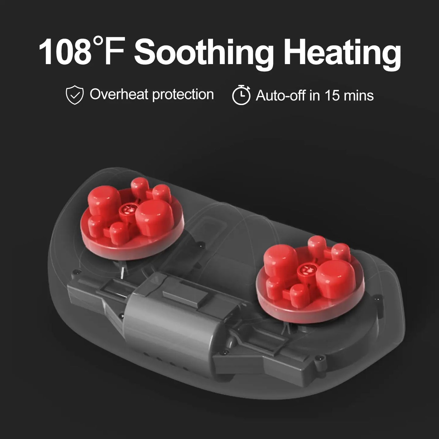A black foot massager with bidirectional roll massage for the soles of the feet. Included is a power supply for