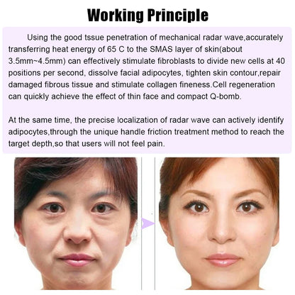New 2 in 1 Ultrasonic Facial Beauty Machine Skin Rejuvenation Anti Wrinkle Face Lifting Body Shaping For SPA Salon Skin Care