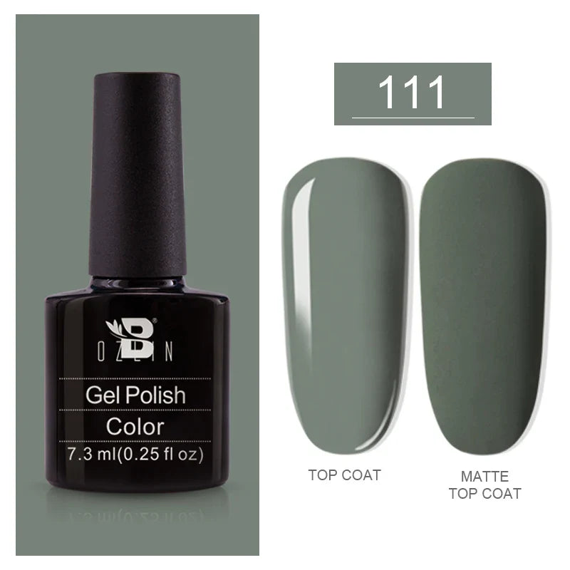 BOZLIN 5ml Sparkling Chameleon Mica Shell Gel Polish Colorful Sequins Manicure Semi Permanent Soak Off Nail Art Gel Varnish