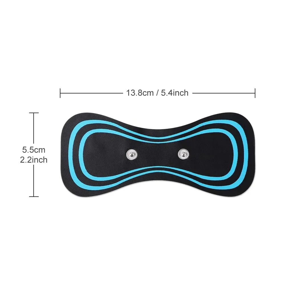 10pc Cervical Massager Replacement Tablet Mini Electronic Pulse Full Body Massage to Dredge Blood Portable Massage Tool