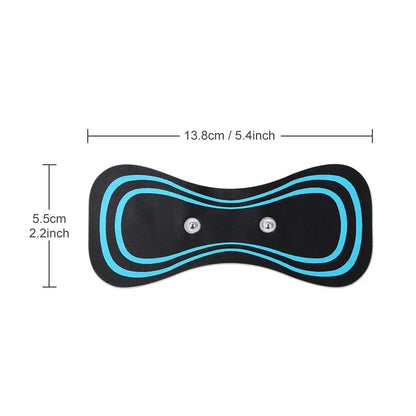 10pc Cervical Massager Replacement Tablet Mini Electronic Pulse Full Body Massage to Dredge Blood Portable Massage Tool