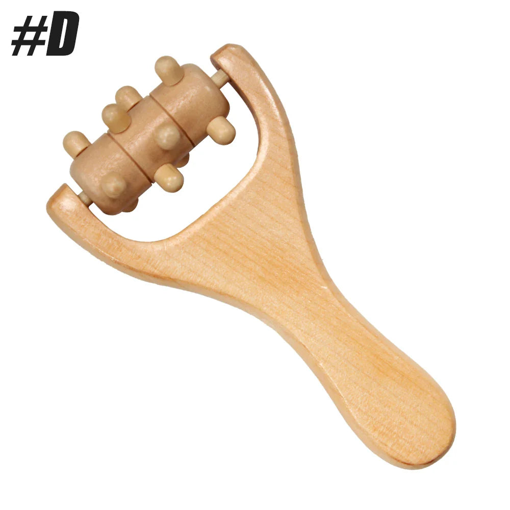 1Pcs Wooden Massage Roller,Multi-Functional Roller for Cellulite Reduction,Muscle Tension,Supports Skin Health,Full Body Roller