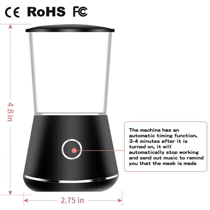 Face Mask Maker Machine Electric Facial Device DIY Fruit Natural Vegetable Collagen Self-made Mask Skin Care Reusable for Home