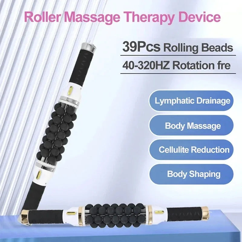 40W Electric Roller For Muscle Body Relaxing High Frequency Rolling Massage Fitness Anti-Cellulite Slimming Machine For Women