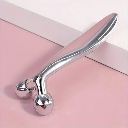 One Piece 3D Face Massager 360 Degree Rotating Face Eyes Massage Roller Handheld Y Shaped Face Beauty Tool Beauty Equipment