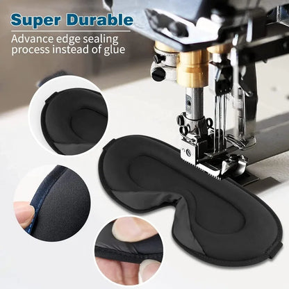 Sleep mask,3D Deep Contoured Eye Covers for Sleeping, 99% Block Out ,Silky Touch with Soft Foam, Comfortable, Breathable