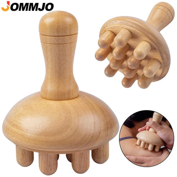 Wooden Mushroom Shape Massage,Manual Wood Therapy Massage Tool,Anti Cellulite,Maderoterapia,Lymphatic Drainage,for Full Body Use