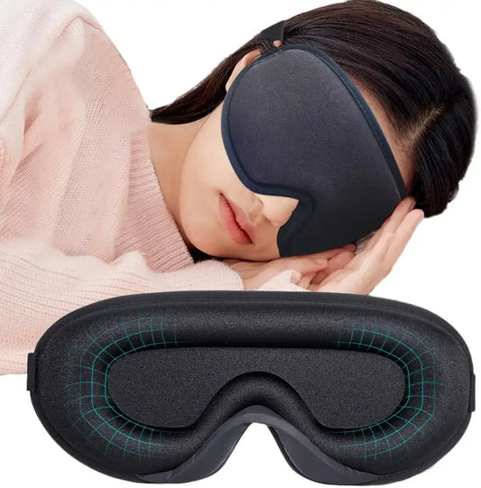 Sleep mask,3D Deep Contoured Eye Covers for Sleeping, 99% Block Out ,Silky Touch with Soft Foam, Comfortable, Breathable