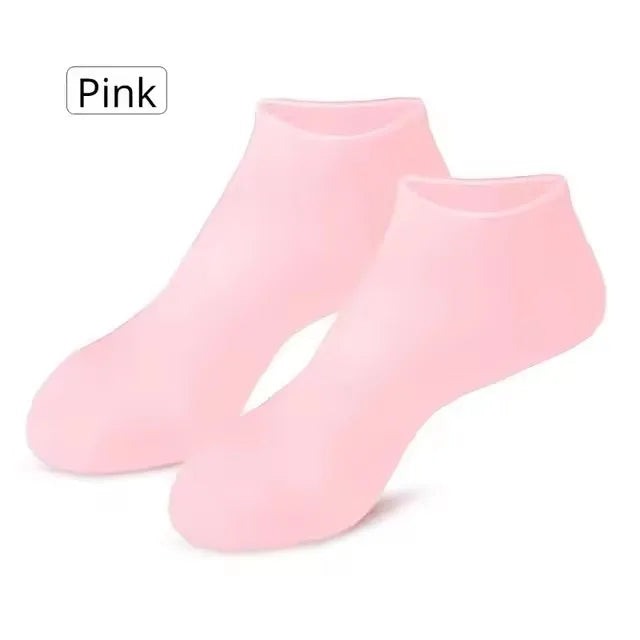 Spa Silicone Socks Gloves Moisturizing Gel Sock Exfoliating Preventing Dryness Cracked Dead Skin Remove Protector Foot Hand Care