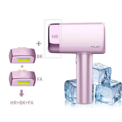 MLAY T14 Ice Cooling Hair Removal Device Bikini Facial Hair Laser Epilator with Replaceable Lens Women's Epilators Painless