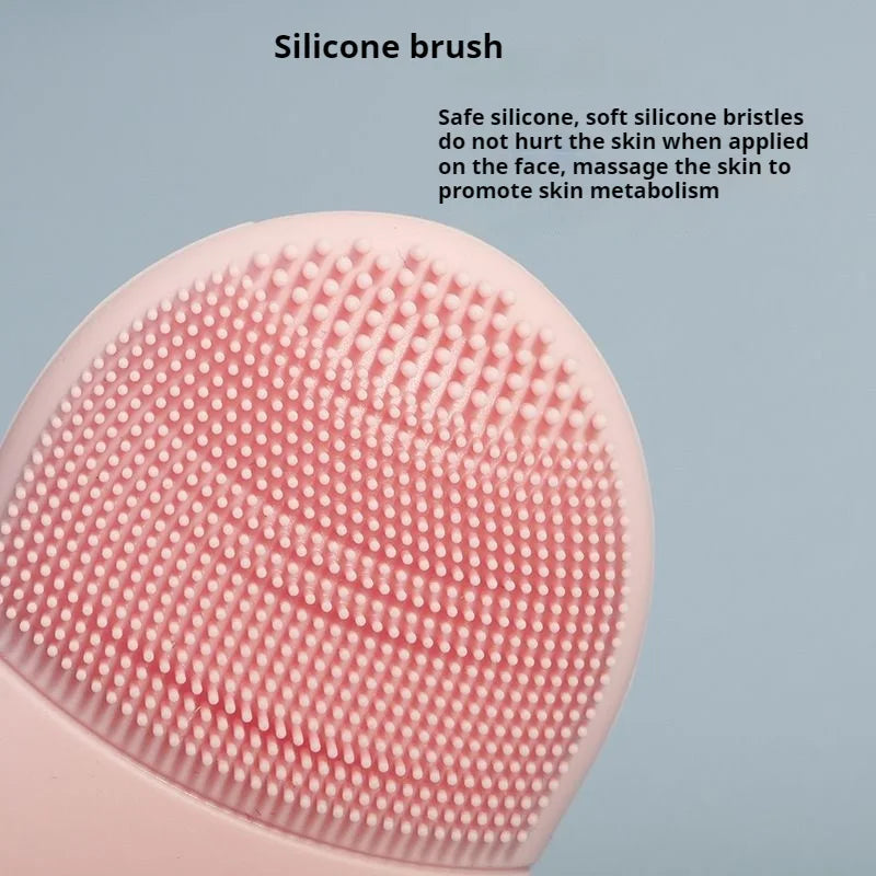 Double Sided Silicone Facial Cleansing Brush Manual Massage Facial Cleanser Brush Soft Bristles Deep Cleaning Exfoliator Tool