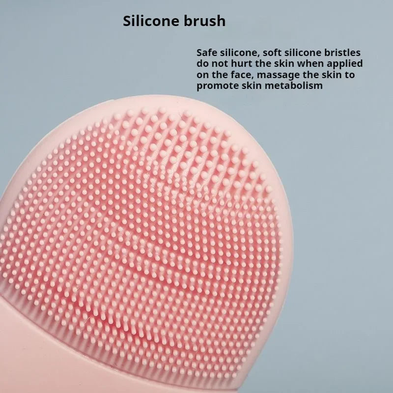Double Sided Silicone Facial Cleansing Brush Manual Massage Facial Cleanser Brush Soft Bristles Deep Cleaning Exfoliator Tool