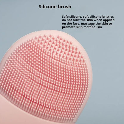 Double Sided Silicone Facial Cleansing Brush Manual Massage Facial Cleanser Brush Soft Bristles Deep Cleaning Exfoliator Tool