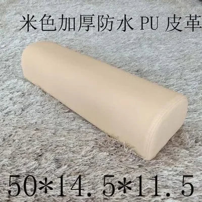 Half Moon Bolster Semi-Roll Pillow Ankle Knee Support Leg Elevation Back Lumbar Neck Pain Relief Density Foam Massage Bed Table