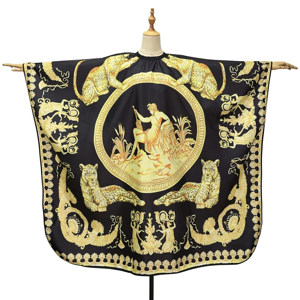 Barber Black Haircut Cloth Hairdresser Apron Hair Cut Cape Hairdress Gown Hairdressing Coat Barbershop Salon Accessory