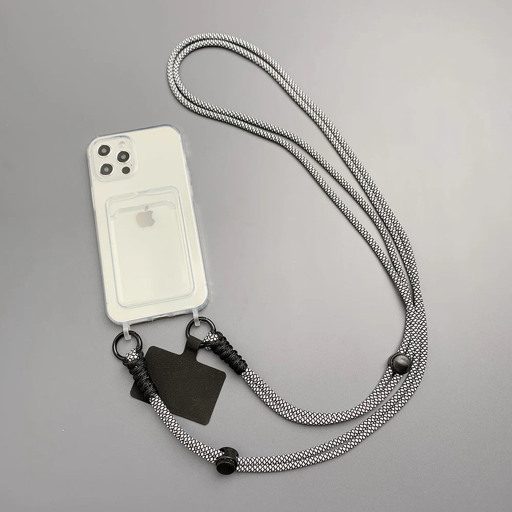 Crossbody Necklace Cord Lanyard Transparent Case For iPhone 11 12 13 14 15 Pro Max 6 7 8 Plus X XR XS Max Strap Hang Rope Cover