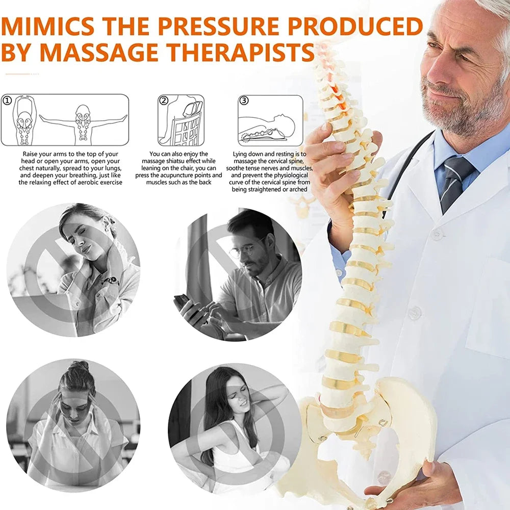 Neck and Shoulder Relaxer with Upper Back Massage Point, Cervical Traction Device Neck Stretcher for TMJ Pain Relief and Spine