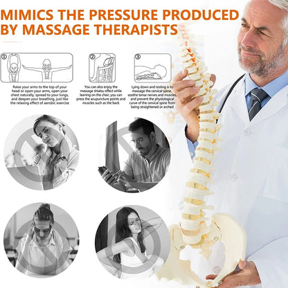 Neck and Shoulder Relaxer with Upper Back Massage Point, Cervical Traction Device Neck Stretcher for TMJ Pain Relief and Spine