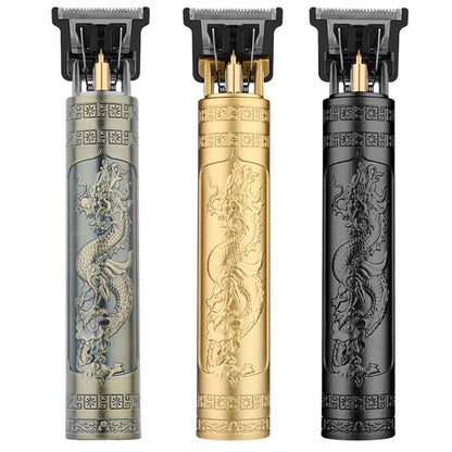 2025 T9 HairClipper Beard Shaving Body Hair Trimmer Clippers Electric Machine Men Haircut Machine 0mm Barber ShaverDragon Carved