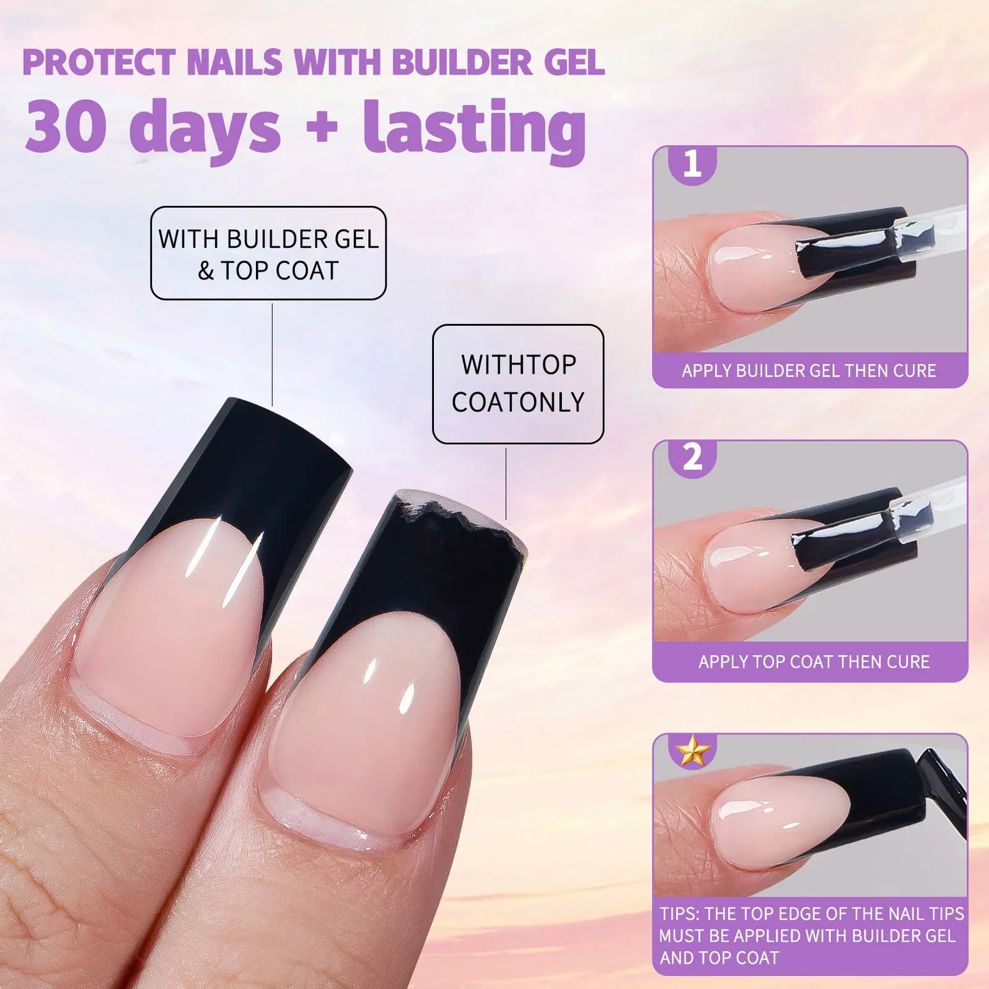 150Pcs/Box French False Nails Scarless Removable Coffin Almond Fake Nail Artificial Acrylic Patches Reusable Press On Nail Tips