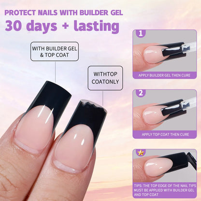 150Pcs/Box French False Nails Scarless Removable Coffin Almond Fake Nail Artificial Acrylic Patches Reusable Press On Nail Tips