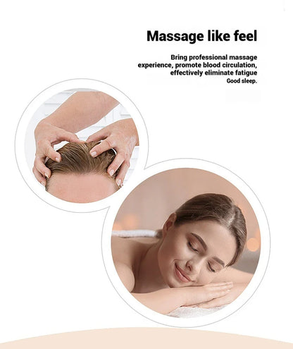 Electric Scalp Massager with 4 Alternative Tissue Kneading Nodes Idea Pressure Release Head Massager for Muscles Shoulder Calf