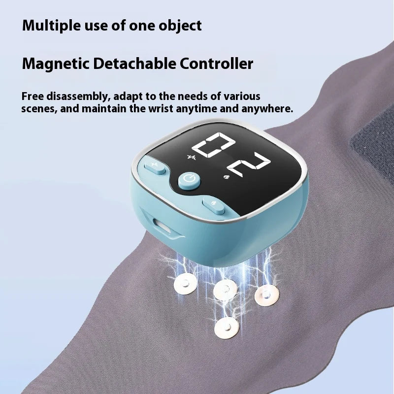 Electric Heating Wrist Guard Vibration Massage 9 Levels Hot Compress Wrist Brace Protector Wrap Rechargeable Heating Wristband