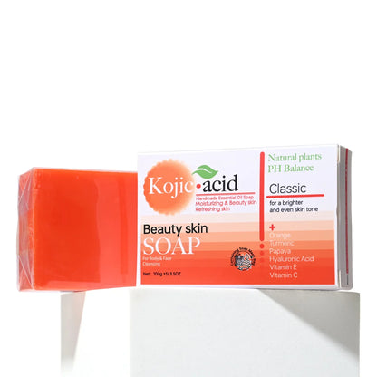HZ Turmeric Kojic Acid Glutathione Essential Oil Cleansing Soap Deep Cleaning Handmade Soap Bath Soap