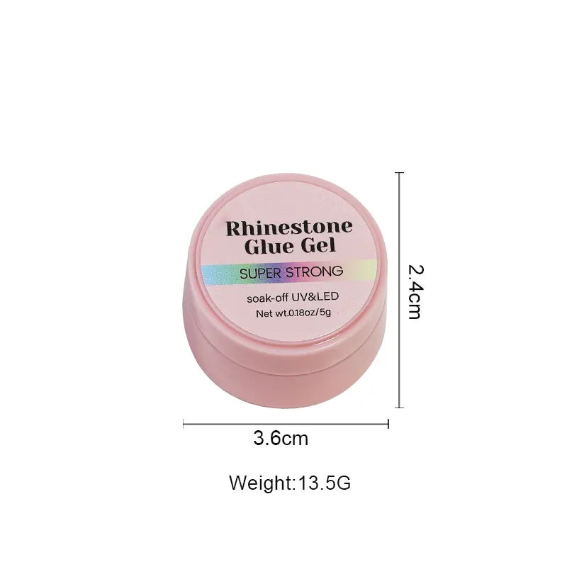 No Wipe Strong Nail Glue Rhinestone Nail Gel Adhesive For DIY Nail Art Gems Jewelry False Nails Extension Glue Stick The Drill