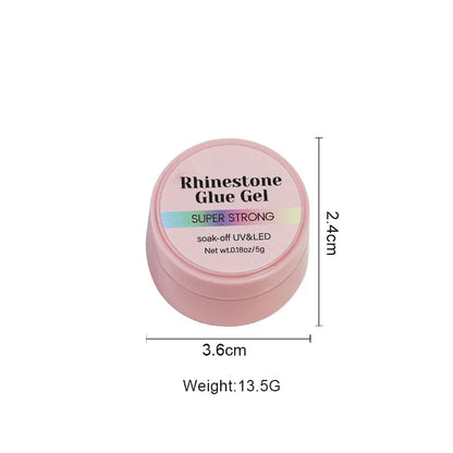 No Wipe Strong Nail Glue Rhinestone Nail Gel Adhesive For DIY Nail Art Gems Jewelry False Nails Extension Glue Stick The Drill