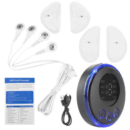 EMS Facial Massager Current Muscle Stimulator Anti-Wrinkle Face Tightening Tool USB Charging Anti-Aging Beauty Device for Women