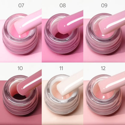 CANNI Nail Gel Polish Set HEMA TPO FREE Jelly Nude Color Rubber Base UV Construction Gel Semi Permanent Soak off UV LED Gel Nail