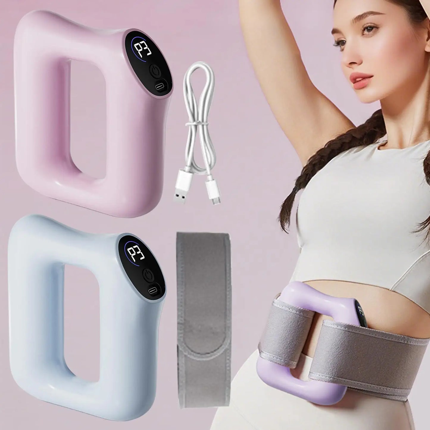 Multifunctional Full-Body Fascia Ring Exercise Vibration Fitness Massager Fat Burning Shaping Fat Slinger Deep Tissue Massage