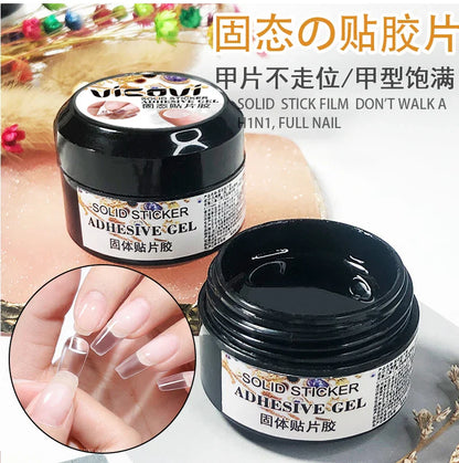 5ml Soft Nail Tips Gel For Press On False Nails Solid Sticker Adhesive Nail Gel UV Bond Rhinestone Fake Tips Extension Nail Glue